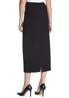 Women's Stretch Crepe Column Skirt