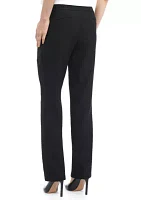 Petite Stretch Crepe Slim Leg Pants