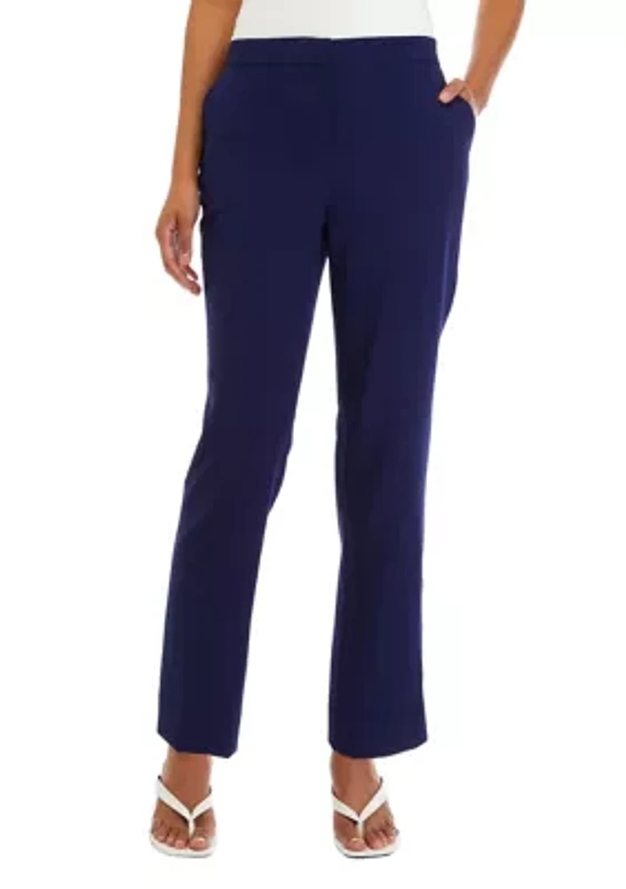 Petite  Elastic Back Trouser Pants