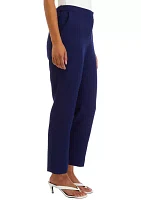 Petite  Elastic Back Trouser Pants