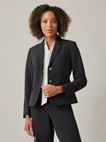 Petite  Two Button Flap Pocket Blazer