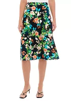 Women's Floral Midi Skirt