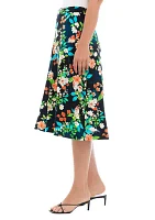 Women's Floral Midi Skirt