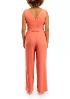 Women's Sleeveless V-Neck Jumpsuit