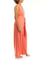 Women's Sleeveless V-Neck Jumpsuit