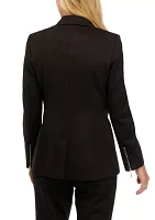 Women's One Button Ponte Jacket