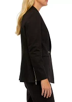 Women's One Button Ponte Jacket