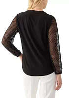 Women's Split Neck Top