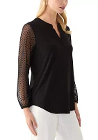 Women's Split Neck Top