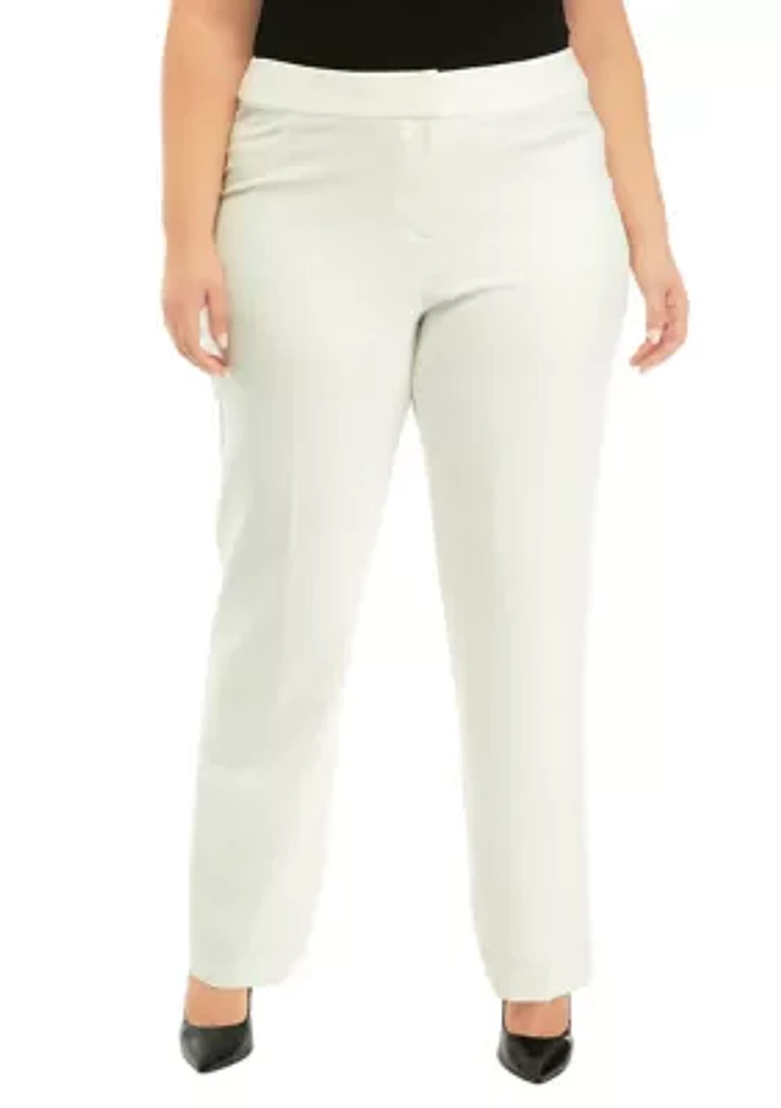 Plus Fly Front Pocket Pants