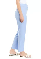 Petite Fly Front Slim Pants