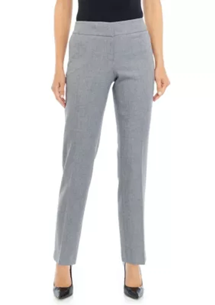 Petite Fly Front Slim Pants