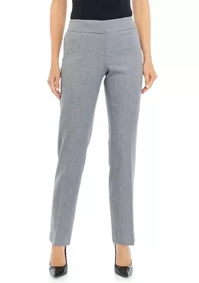 Petite Fly Front Slim Pants