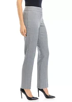 Petite Fly Front Slim Pants