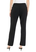 Petite Fly Front Sailor Slim Pants