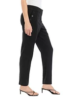 Petite Fly Front Sailor Slim Pants