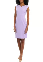 Women's Sleeveless Sheath Dress with Cutout