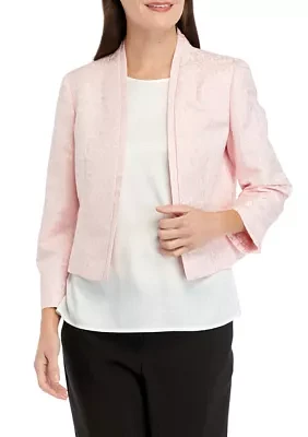 Women's Jacquard Cropped Jacket