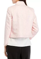 Women's Jacquard Cropped Jacket