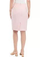 Petite Slim Zip Skirt