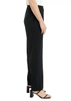 Women's Pull On Elastic Waistband Wide Leg Pants