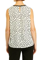 Women's Sleeveless Shirred Blouse