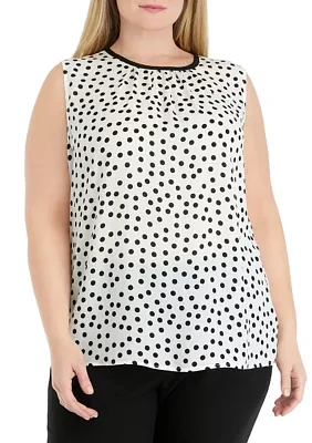 Women's Sleeveless Shirred Front Blouse