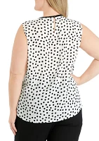 Women's Sleeveless Shirred Front Blouse