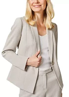 Women's Notch Collar Seamed Jacket