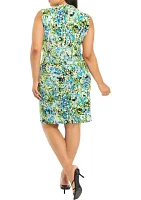 Plus Sleeveless Signature Wrap Dress