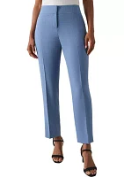 Petite Fly Front Slim Pants