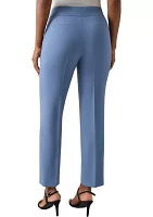 Petite Fly Front Slim Pants