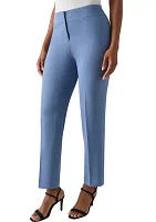 Petite Fly Front Slim Pants