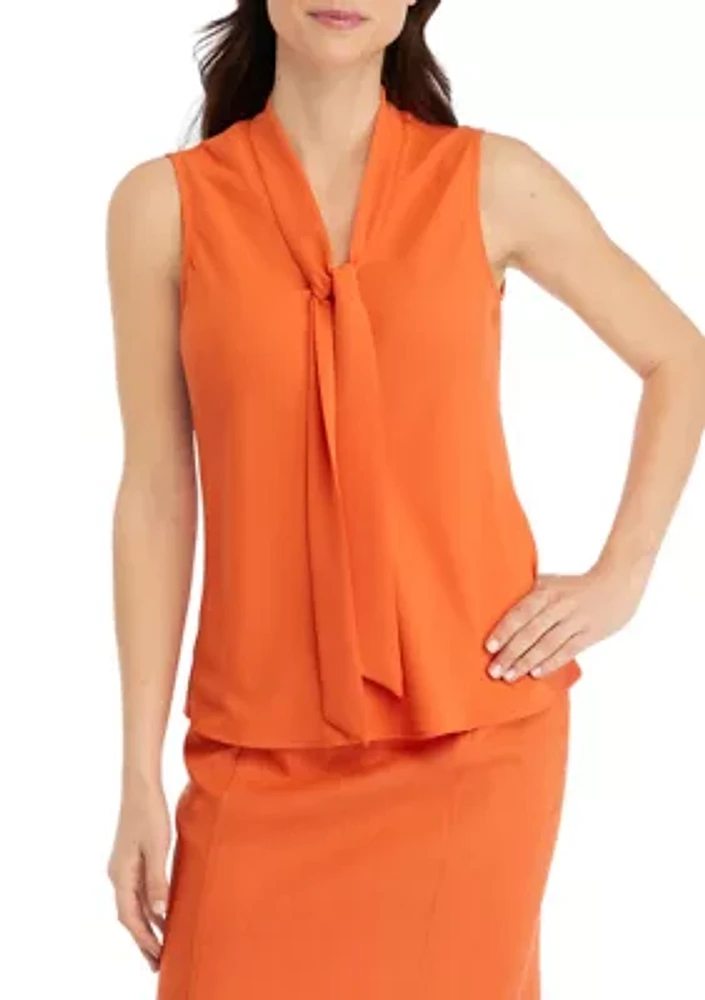 Women's Tie Neck Blouse