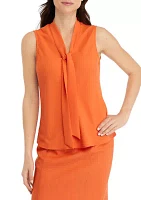 Women's Tie Neck Blouse