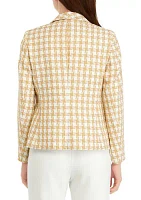 Houndstooth Tweed Jacket