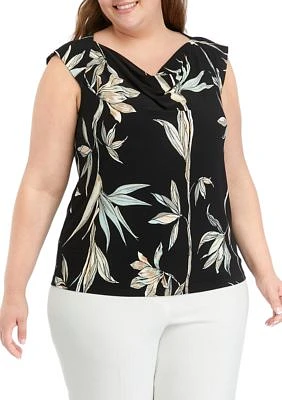 Plus Bird of Paradise Printed Blouse