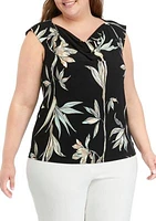 Plus Bird of Paradise Printed Blouse