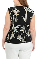 Plus Bird of Paradise Printed Blouse