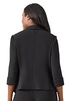 Women's Cross Hatch Open Front Suit Separate Jacket