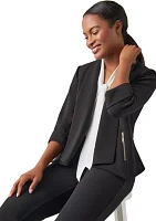 Women's Cross Hatch Open Front Suit Separate Jacket