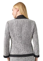 Petite Tweed Patch Pocket Framed Suit Separate Jacket