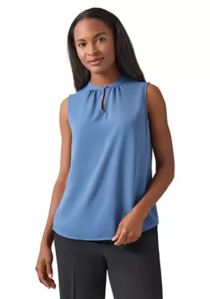 Women's Jewel Neck Sleeveless Blouse