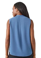 Women's Jewel Neck Sleeveless Blouse