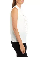 Women's Sleeveless Button Front Top