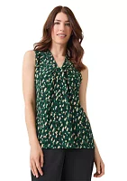 Women's Sleeveless Knot Front Top