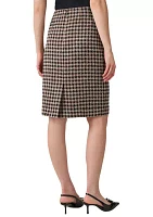 Women's Printed Zippered Slim Skirt