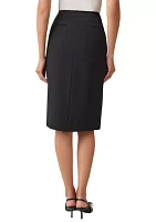 Women's Fly Front Extended Tab Skimmer Skirt