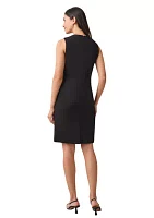 Women's Waist Band Detail Sheath Dress