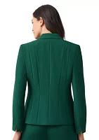 Women's One Button Seamed Jacket